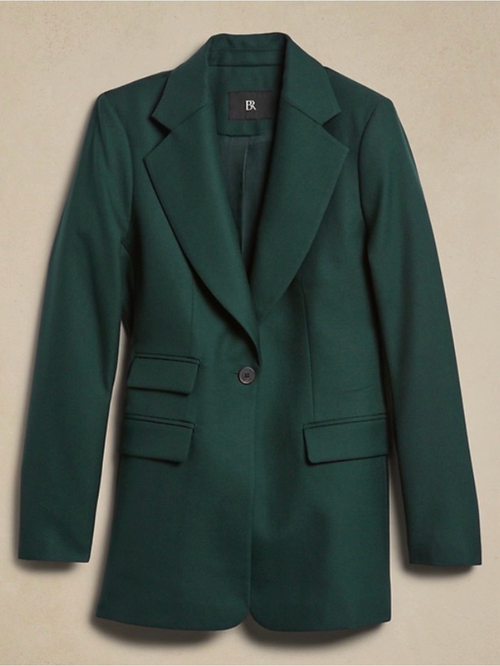 NWT LIDO SCULPTED ITALIAN WOOL BLAZER | GREEN | SIZE 10 - Picture 2 of 6